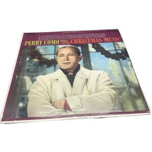 perry como sings merry Christmas music vinyl record RCA LP English 1961 READ